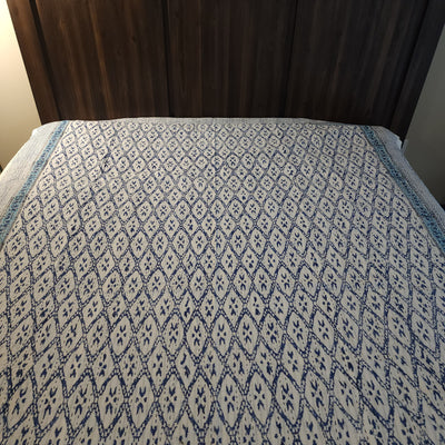 100% Cotton Throw and Bed spread With Artisan Hand Stitching