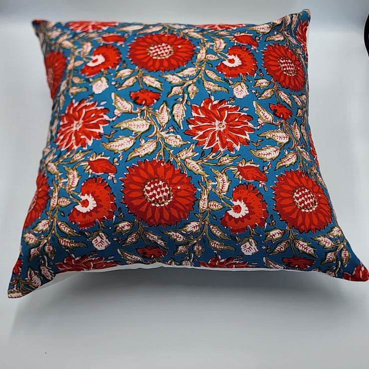 Ethnic Floral Print Throw Pillow Cover