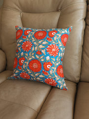 Ethnic Floral Print Throw Pillow Cover