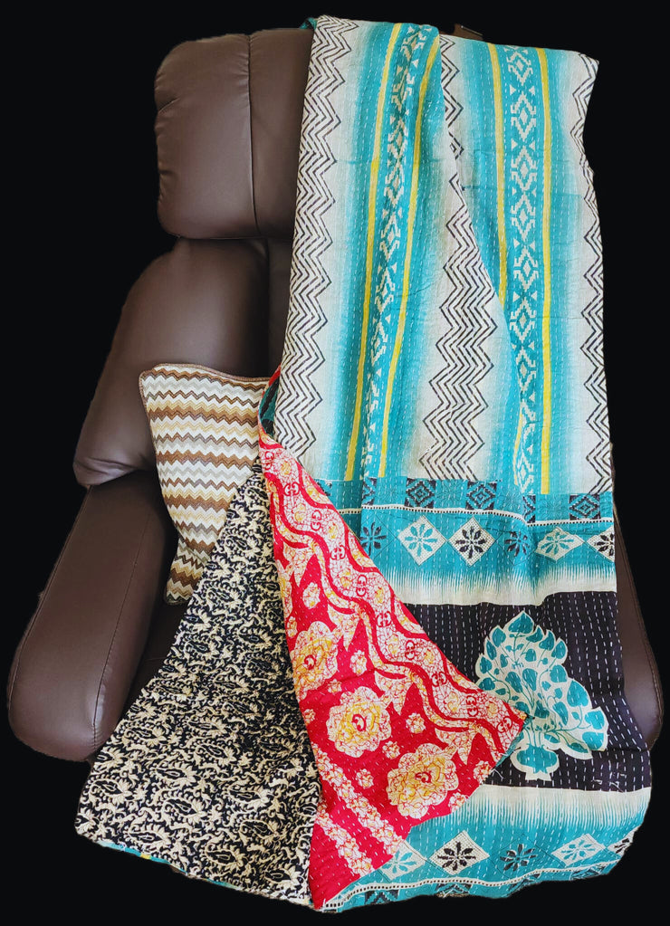 Kantha Throw Blanket - Volume Discount Available