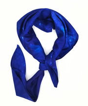 100% Silk Scarf Hand Printed Mulberry Silk Square