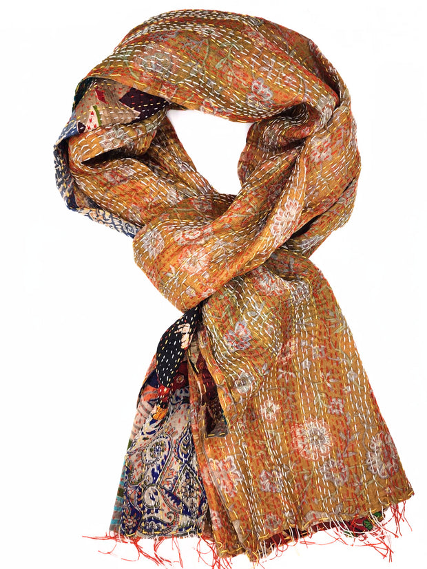 100% Silk Scarf Long Scarf Head Wrap Stole