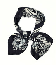 100% Silk Scarves Head Neck Wraps Digital Design