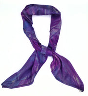 100% Silk Scarf Hand Printed Mulberry Silk Square