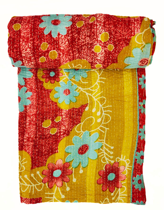 Kantha Throw Blanket - Volume Discount Available