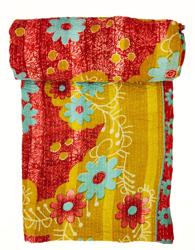 Kantha Throw Blanket - Volume Discount Available