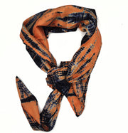 100% Silk Scarf Hand Printed Mulberry Silk Square