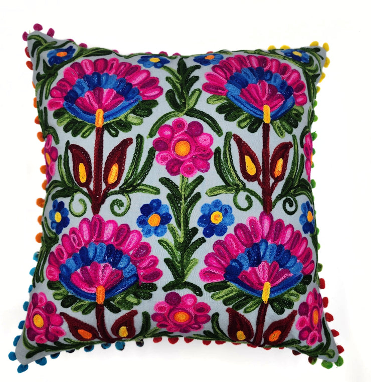 100% Cotton Embroidery Throw Pillow Covers