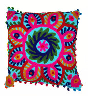 100% Cotton Embroidery Throw Pillow Covers