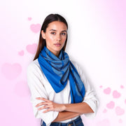 100% Silk Scarves Head Neck Wraps Digital Design Valentine's Day Gift