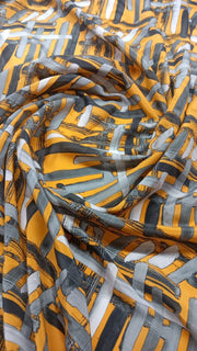 100% Silk Scarves Head Neck Wraps Digital Design